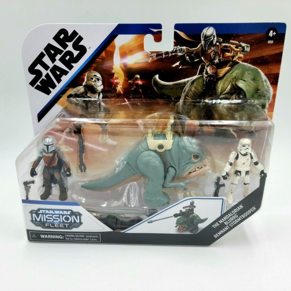 Star Wars Mission Fleet The Mandalorian Blurrg & Remnant Stormtrooper Figure Set